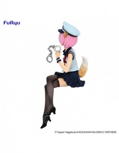 Re:Zero Starting Life in Another World Noodle Stopper Estatua PVC Ram Police Officer Cap with Dog Ears 16 cm