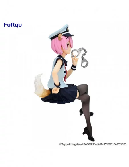 Re:Zero Starting Life in Another World Noodle Stopper Estatua PVC Ram Police Officer Cap with Dog Ears 16 cm Re:Zero Starting Life in Another World Noodle Stopper Estatua PVC Ram Police Officer Cap with Dog Ears 16 cm
