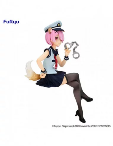 Re:Zero Starting Life in Another World Noodle Stopper Estatua PVC Ram Police Officer Cap with Dog Ears 16 cm