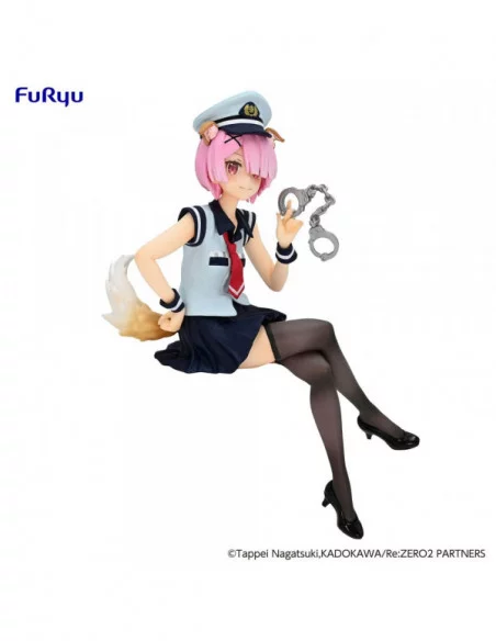 Re:Zero Starting Life in Another World Noodle Stopper Estatua PVC Ram Police Officer Cap with Dog Ears 16 cm Re:Zero Starting Life in Another World Noodle Stopper Estatua PVC Ram Police Officer Cap with Dog Ears 16 cm