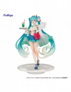 Hatsune Miku Estatua PVC Hatsune Miku SweetSweets Series Melon Soda Float 18 cm
