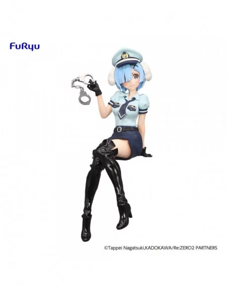 Re:Zero Starting Life in Another World Estatua PVC Noodle Stopper Rem Police Officer Cap with Dog Ears 14 cm