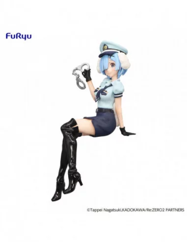 Re:Zero Starting Life in Another World Estatua PVC Noodle Stopper Rem Police Officer Cap with Dog Ears 14 cm