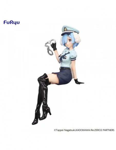 Re:Zero Starting Life in Another World Estatua PVC Noodle Stopper Rem Police Officer Cap with Dog Ears 14 cm Re:Zero Starting Life in Another World Estatua PVC Noodle Stopper Rem Police Officer Cap with Dog Ears 14 cm