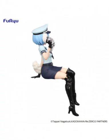 Re:Zero Starting Life in Another World Estatua PVC Noodle Stopper Rem Police Officer Cap with Dog Ears 14 cm