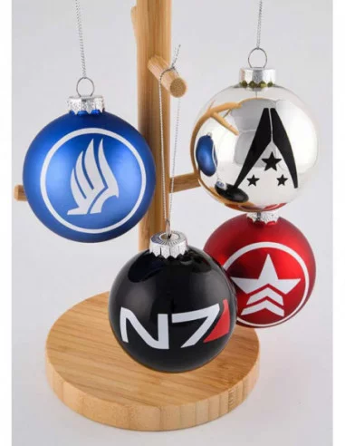 Mass Effect Decoración Árbol de Navidad Glass Ball Ornament Set 12 cm