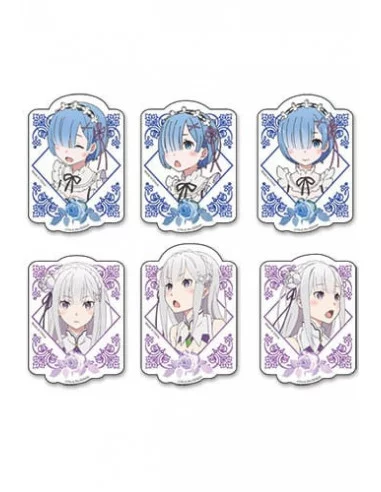 Re:Zero Starting Life in Another World Set de Pegatinas Rem & Emilia