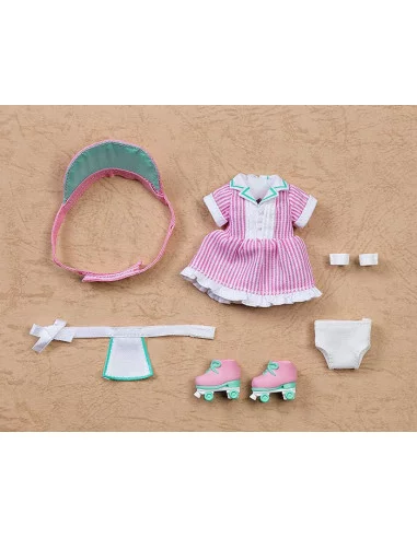 Original Character Accesorios para las Figuras Nendoroid Doll Outfit Set: Diner - Girl (Pink)