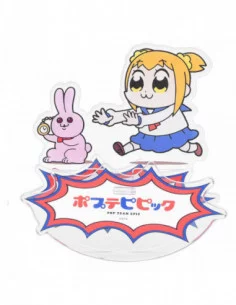 Pop Team Epic Figura acrilico GoodSmile Moment Acrylic Stand Rocking Popuko & Rabbit 10 cm 2