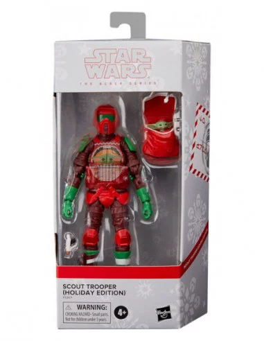 Star Wars Black Series Figura Scout Trooper (Holiday Edition) 15 cm
