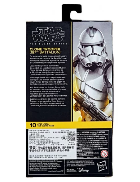 Star Wars: The Clone Wars Black Series Figura Clone Trooper (187th Battalion) 15 cm
