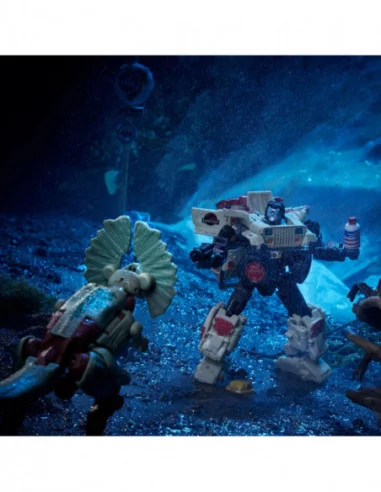 Transformers x Jurassic Park Pack de 2 Figuras Dilophocon & Autobot JP12