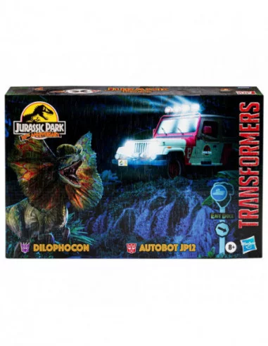 Transformers x Jurassic Park Pack de 2 Figuras Dilophocon & Autobot JP12