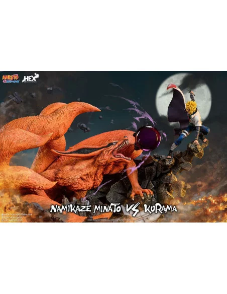 Naruto Shippuden Estatua 1/8 Battle of Destiny Namikaze Minato vs Kurama 59 cm