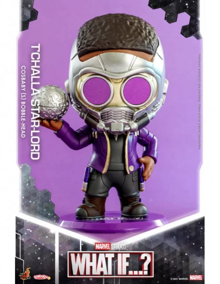 ¿Qué pasaría si...? Minifigura Cosbaby (S) T'Challa Star-Lord 10 cm