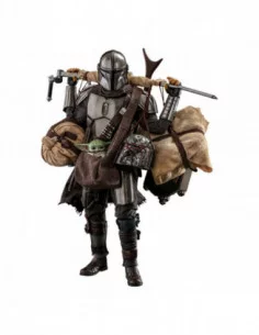 Star Wars The Mandalorian Pack de 2 Figuras 1/6 The Mandalorian & Grogu Deluxe Version 30 cm