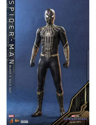 Spider-Man: Sin camino a casa Figura Movie Masterpiece 1/6 Spider-Man (Black & Gold Suit) 30 cm