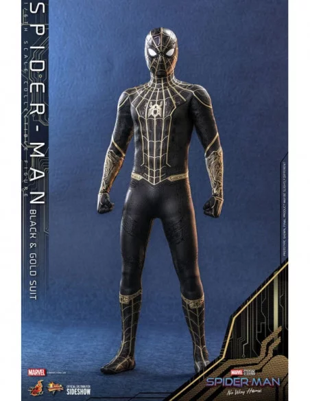 Spider-Man: Sin camino a casa Figura Movie Masterpiece 1/6 Spider-Man (Black & Gold Suit) 30 cm