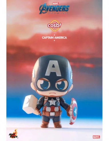 Vengadores: Endgame Minifigura Cosbi Captain America 8 cm