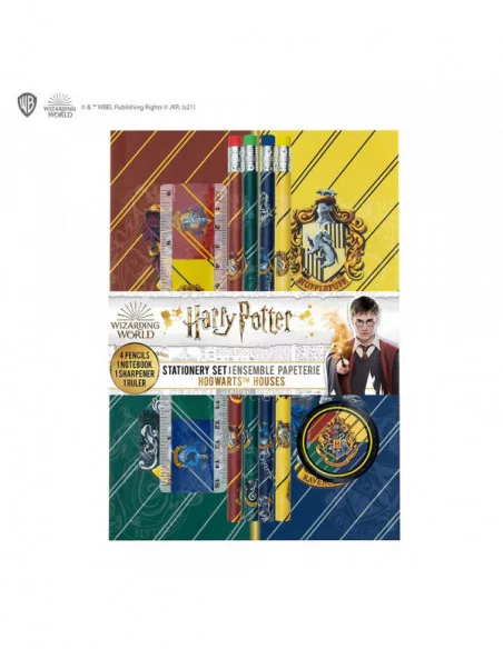 Harry Potter Juego Para Escribir de 6 Piezas Hogwarts Houses