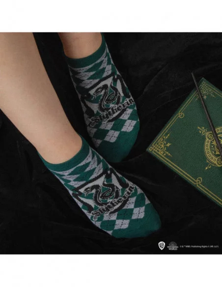 Harry Potter Pack de 3 Pares de calcetines tobilleros Slytherin