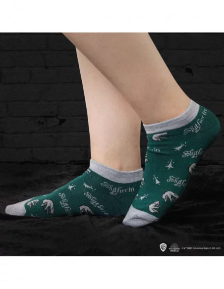 Harry Potter Pack de 3 Pares de calcetines tobilleros Slytherin