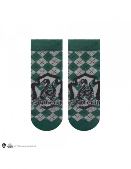 Harry Potter Pack de 3 Pares de calcetines tobilleros Slytherin