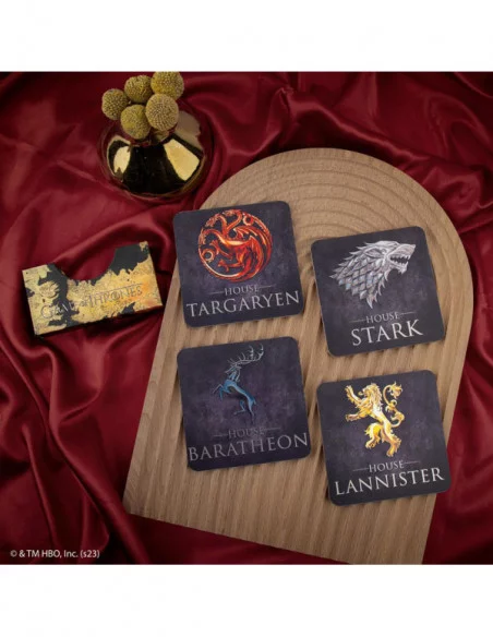 Juego de Tronos Pack de 4 Medallóns Sigil Juego de Tronos Pack de 4 Medallóns Sigil