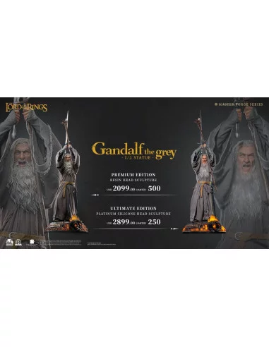El Señor de los Anillos Estatua 1/2 Master Forge Series Gandalf el gris Premium Edition 156 cm