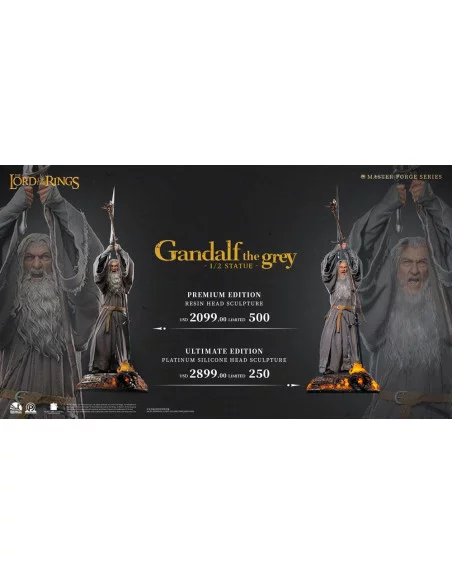 El Señor de los Anillos Estatua 1/2 Master Forge Series Gandalf el gris Premium Edition 156 cm