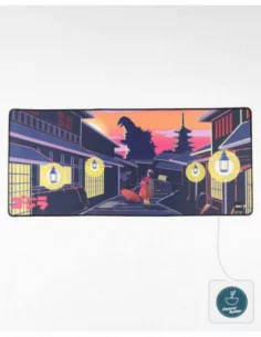 Godzilla Alfombrilla Oversized Japanese Godzilla Skyline