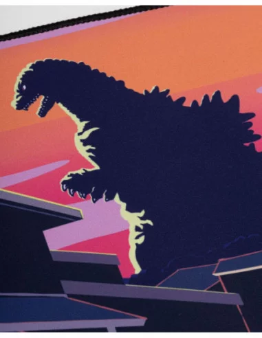 Godzilla Alfombrilla Oversized Japanese Godzilla Skyline