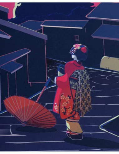 Godzilla Alfombrilla Oversized Japanese Godzilla Skyline