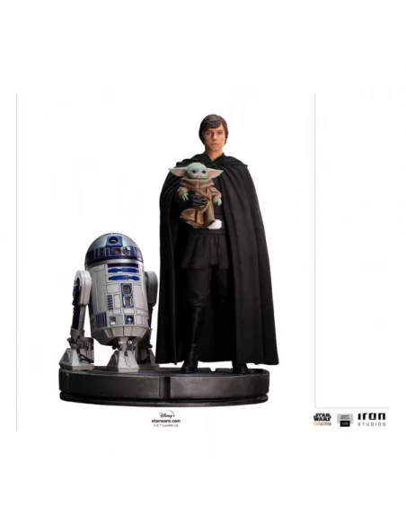 Star Wars The Mandalorian Estatua Legacy Replica 1/4 Luke Skywalker, R2-D2 & Grogu 54 cm