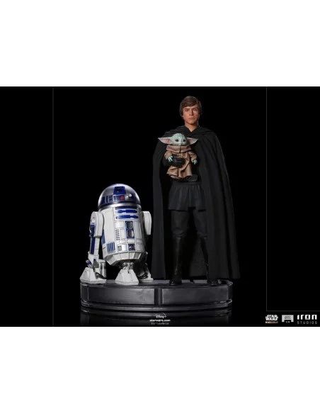 Star Wars The Mandalorian Estatua Legacy Replica 1/4 Luke Skywalker, R2-D2 & Grogu 54 cm