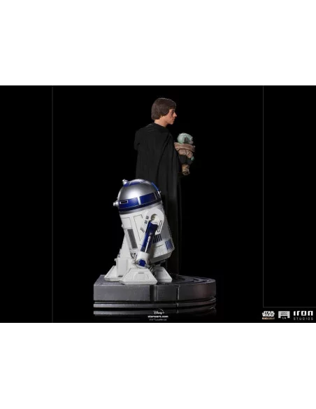 Star Wars The Mandalorian Estatua Legacy Replica 1/4 Luke Skywalker, R2-D2 & Grogu 54 cm