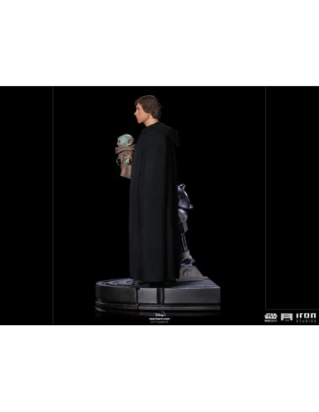 Star Wars The Mandalorian Estatua Legacy Replica 1/4 Luke Skywalker, R2-D2 & Grogu 54 cm