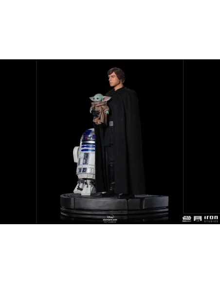 Star Wars The Mandalorian Estatua Legacy Replica 1/4 Luke Skywalker, R2-D2 & Grogu 54 cm