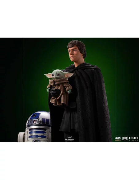 Star Wars The Mandalorian Estatua Legacy Replica 1/4 Luke Skywalker, R2-D2 & Grogu 54 cm