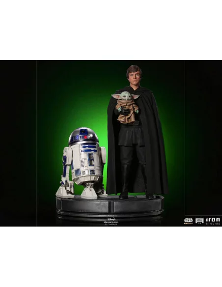 Star Wars The Mandalorian Estatua Legacy Replica 1/4 Luke Skywalker, R2-D2 & Grogu 54 cm