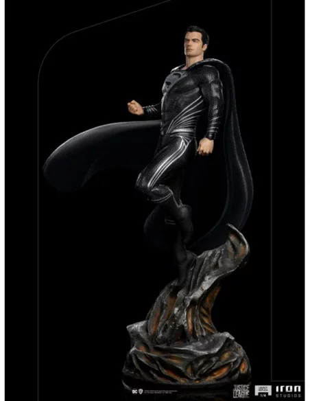 Zack Snyder's Justice League Estatua Art Scale 1/4 Superman Black Suit 69 cm