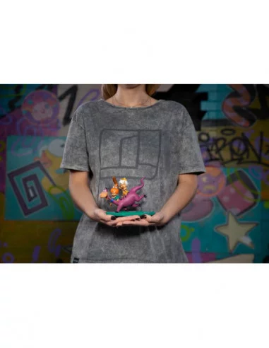 Los Picapiedra Estatua 1/10 Art Scale Dino, Pebbles and Bamm-Bamm 13 cm