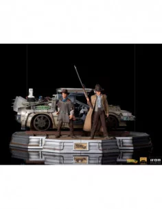 Regreso al Futuro III Estatuas 1/10 Art Scale Full Set Deluxe 57 cm 2
