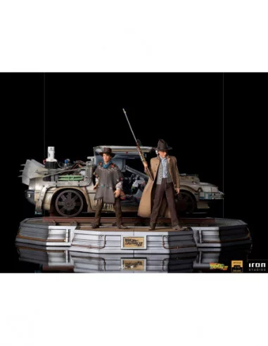 Regreso al Futuro III Estatuas 1/10 Art Scale Full Set Deluxe 57 cm
