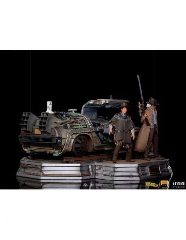 Regreso al Futuro III Estatuas 1/10 Art Scale Full Set Deluxe 57 cm