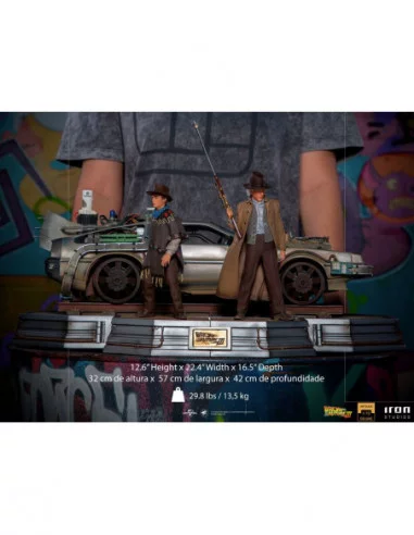 Regreso al Futuro III Estatuas 1/10 Art Scale Full Set Deluxe 57 cm