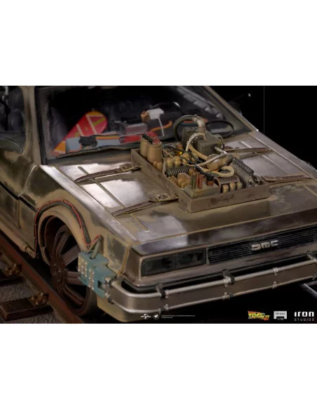 Regreso al Futuro III Estatua 1/10 Art Scale DeLorean 57 cm Regreso al Futuro III Estatua 1/10 Art Scale DeLorean 57 cm
