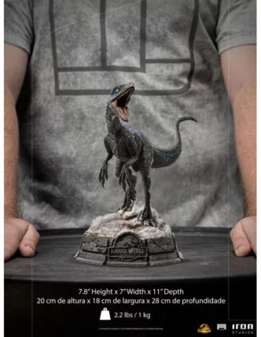 Jurassic World Dominion Estatua 1/10 Art Scale Blue 19 cm