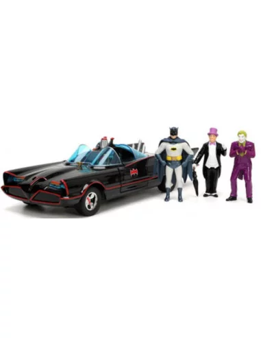 DC Comics Vehículo 1/24 Batman 1966 Classic Batmobile Deluxe