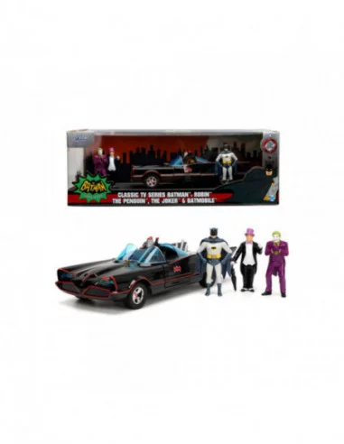 DC Comics Vehículo 1/24 Batman 1966 Classic Batmobile Deluxe